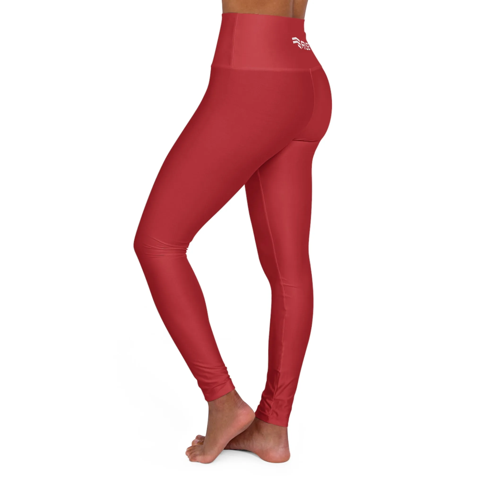 High Waisted Leggings - Red