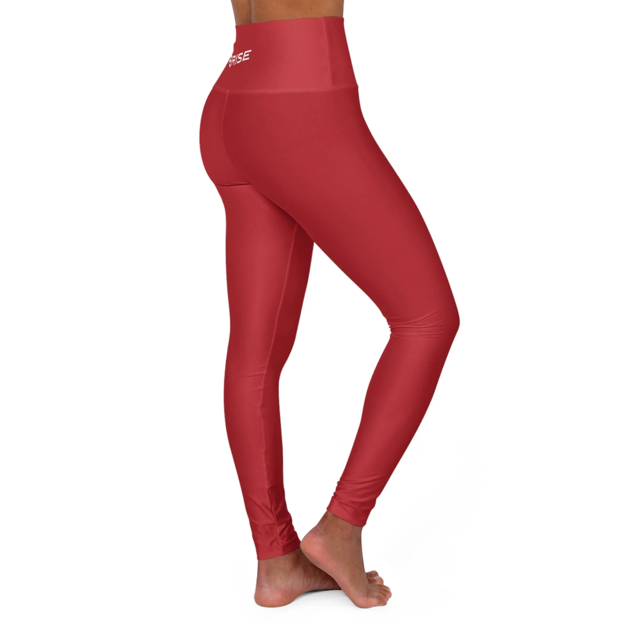 High Waisted Leggings - Red