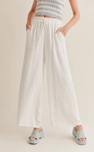 High Waisted Linen Pants
