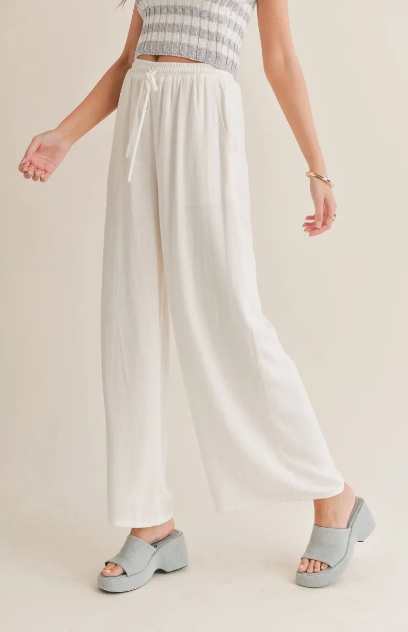 High Waisted Linen Pants