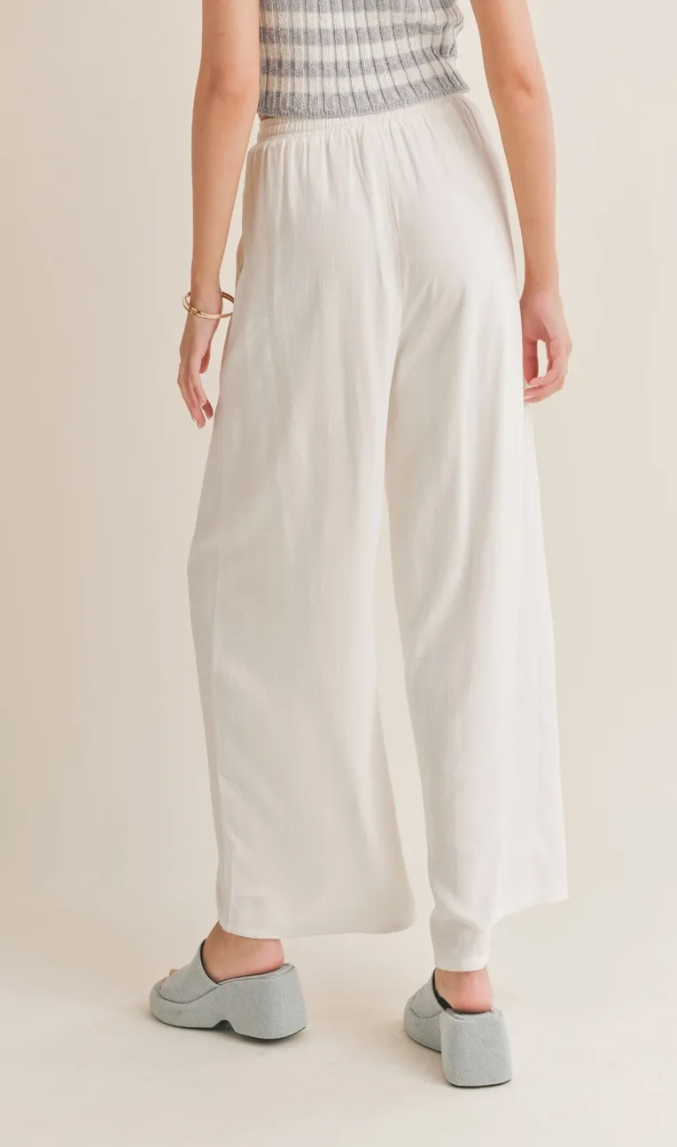 High Waisted Linen Pants