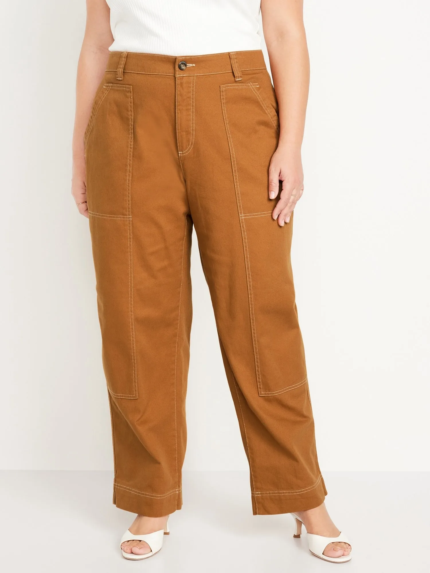 High-Waisted Utility Pants