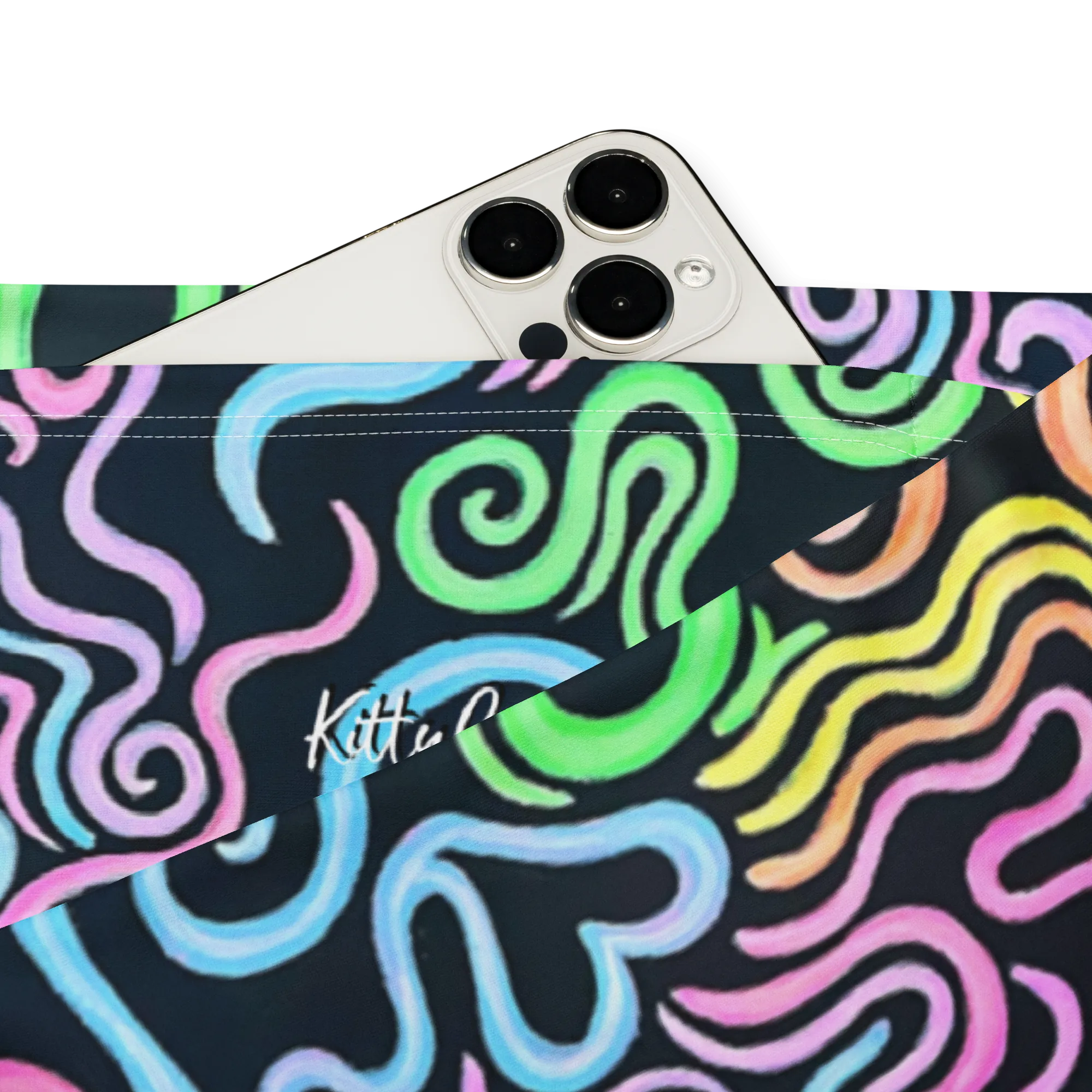 High Waisted Yoga Pants ( Internal Pocket)- "Glow" Design