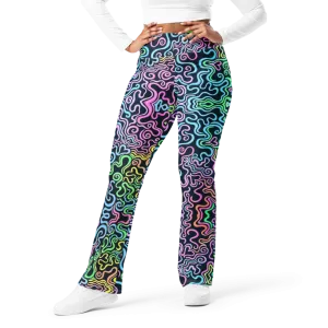High Waisted Yoga Pants ( Internal Pocket)- "Glow" Design