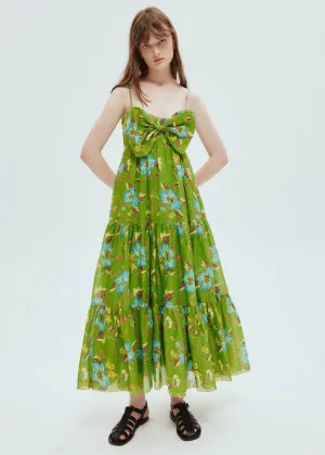 Hotel Lamu Midi Dress (Palm)