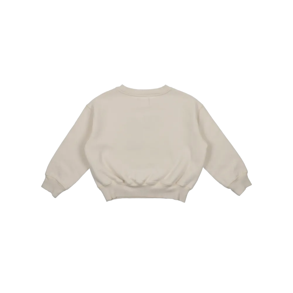 Hydra Appliqué Logo Sweatshirt (Vanilla Cream)