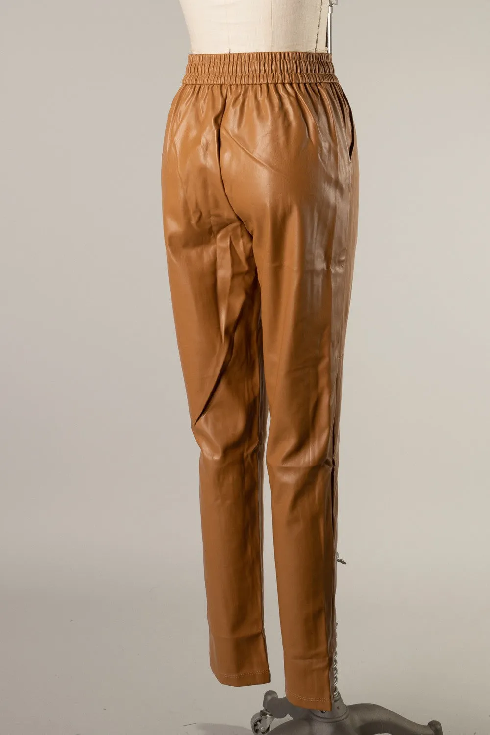 I-FS6824PA Leather Pants with Adjustable Waistband 6PK UNIT PRICE: $15