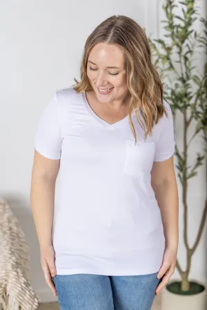 IN PRODUCTION Sophie Pocket Tee - White