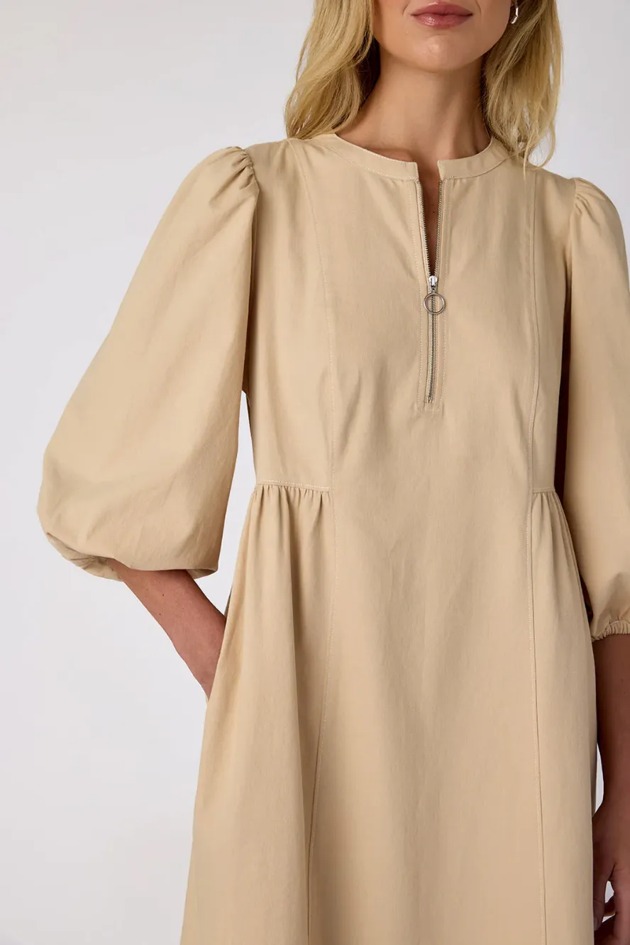 Indie Dress Ecru