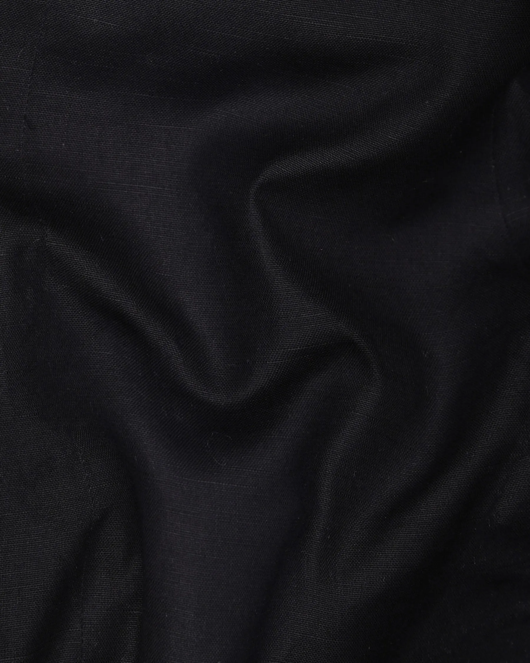 Jade Black Luxurious Linen Double-Breasted Sports Blazer
