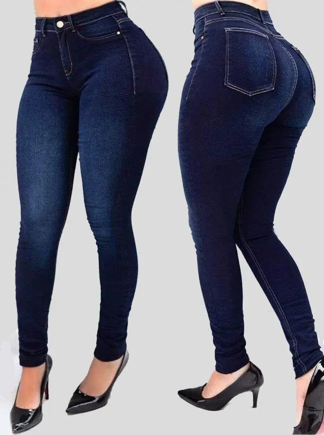 Jasmin - ComfyChic Winter high-waisted skinny jeans