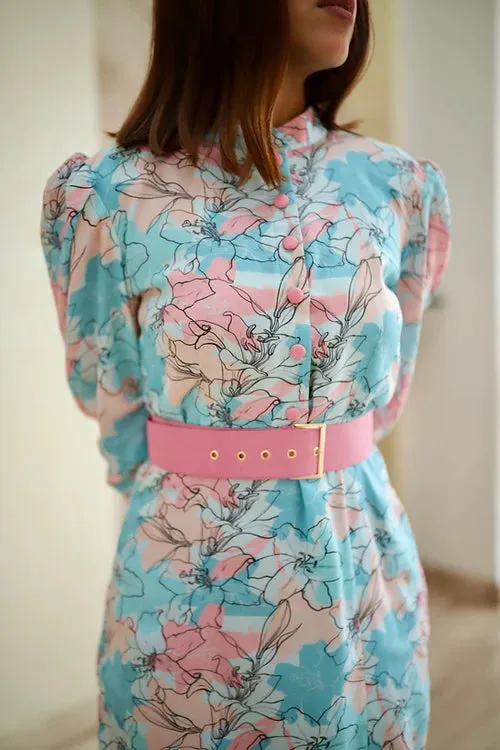 Kacey Formal Midi Dress With Belt