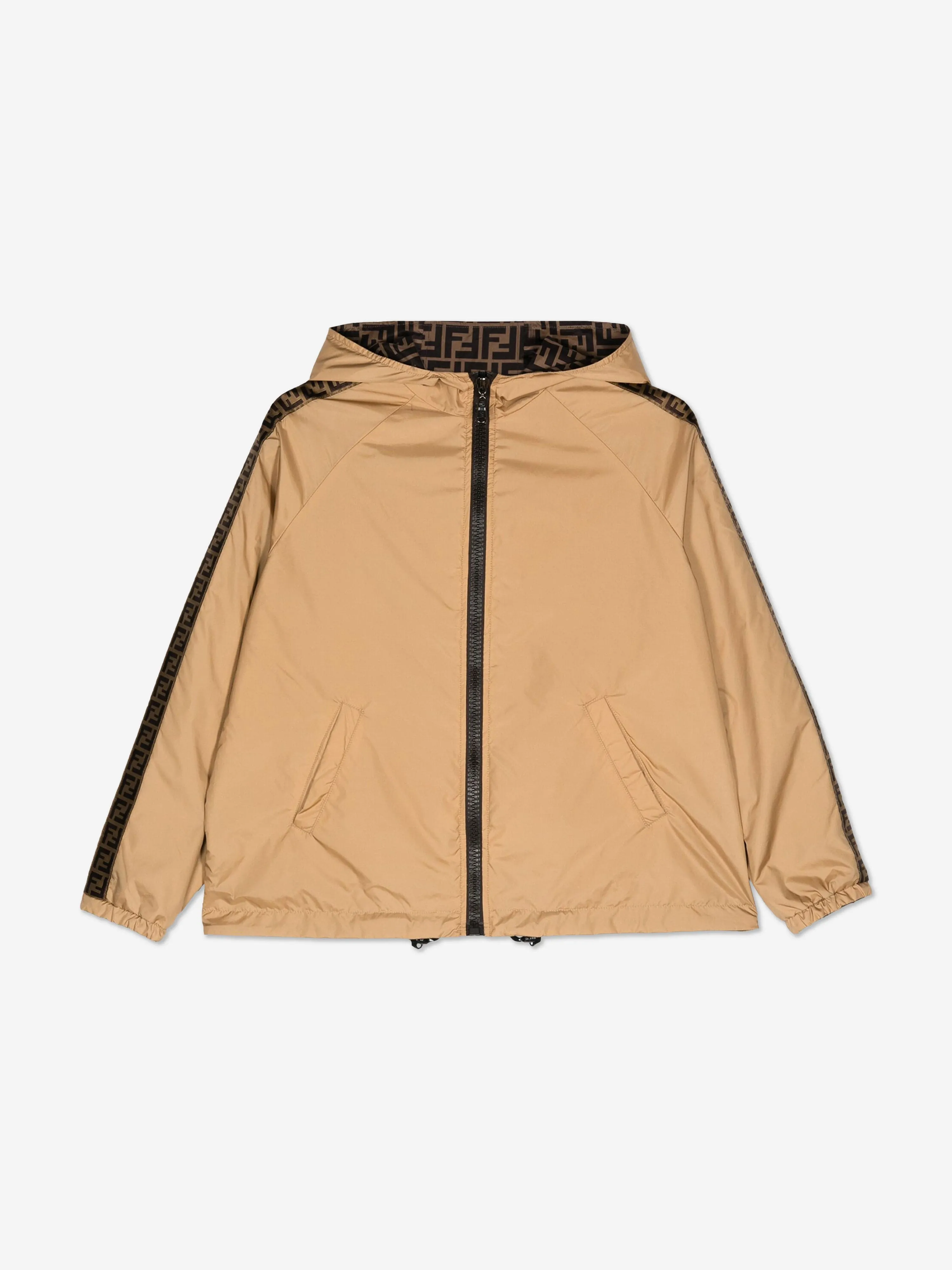Kids K-Way Reversible Jacket in Beige