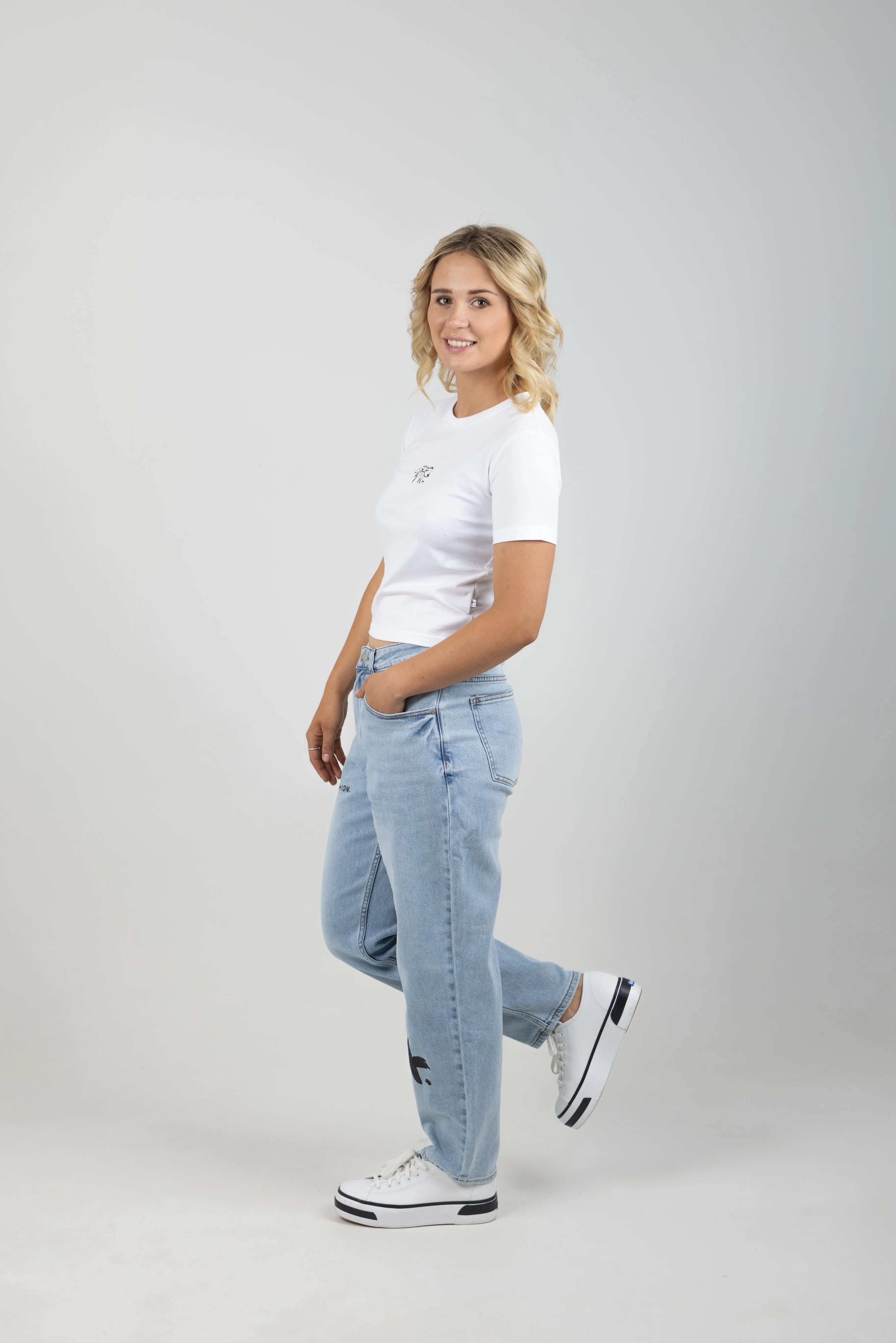 KIND TEE LITTLE BOW WHITE