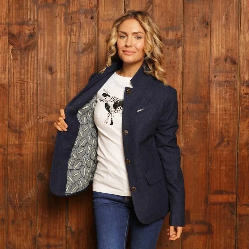 Kingsley Kirstenbosch Luxe Tweed Blazer - Midnight
