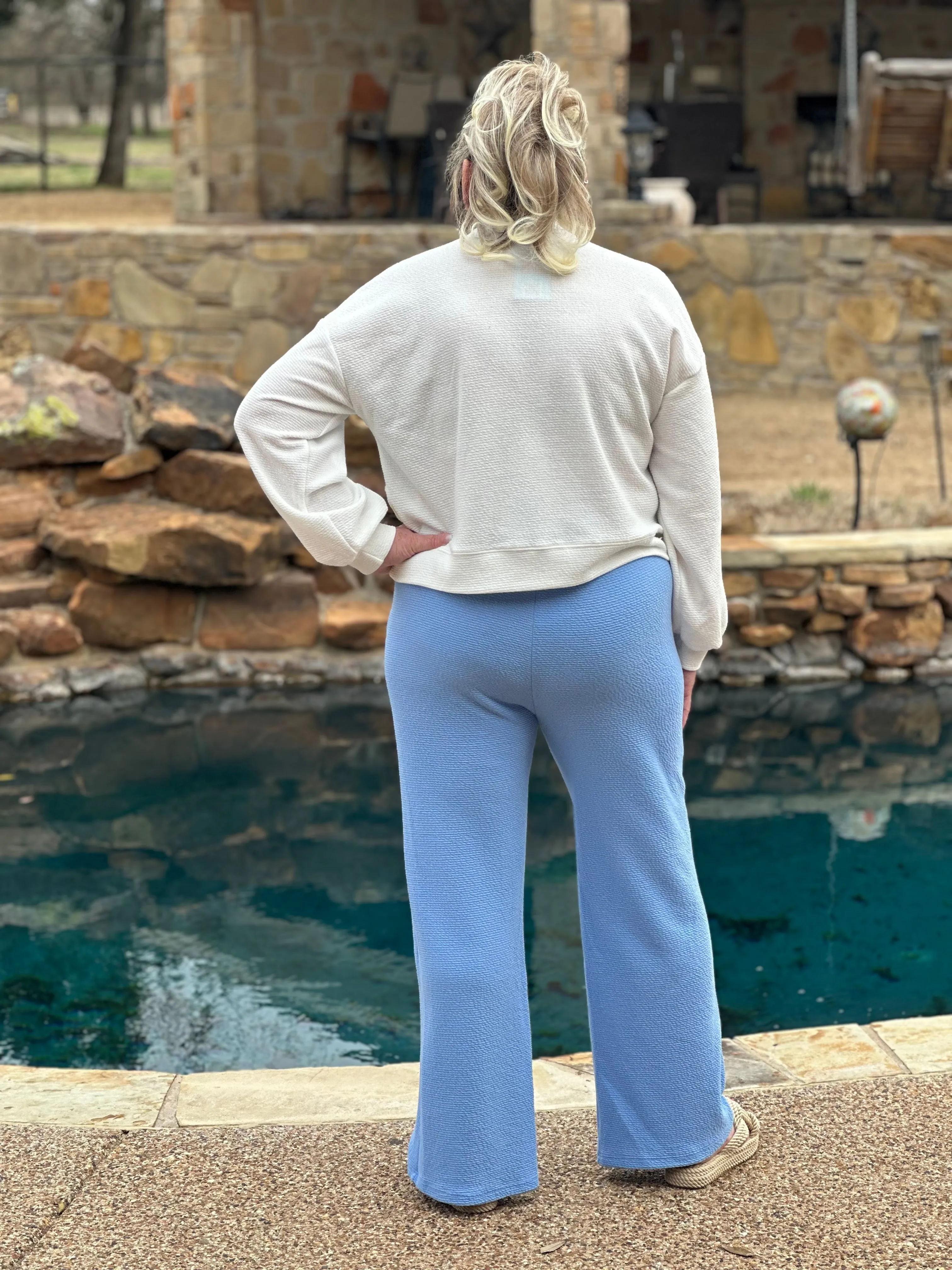 KNIT BOTTOMS W/POCKETS & DRAWSTRING