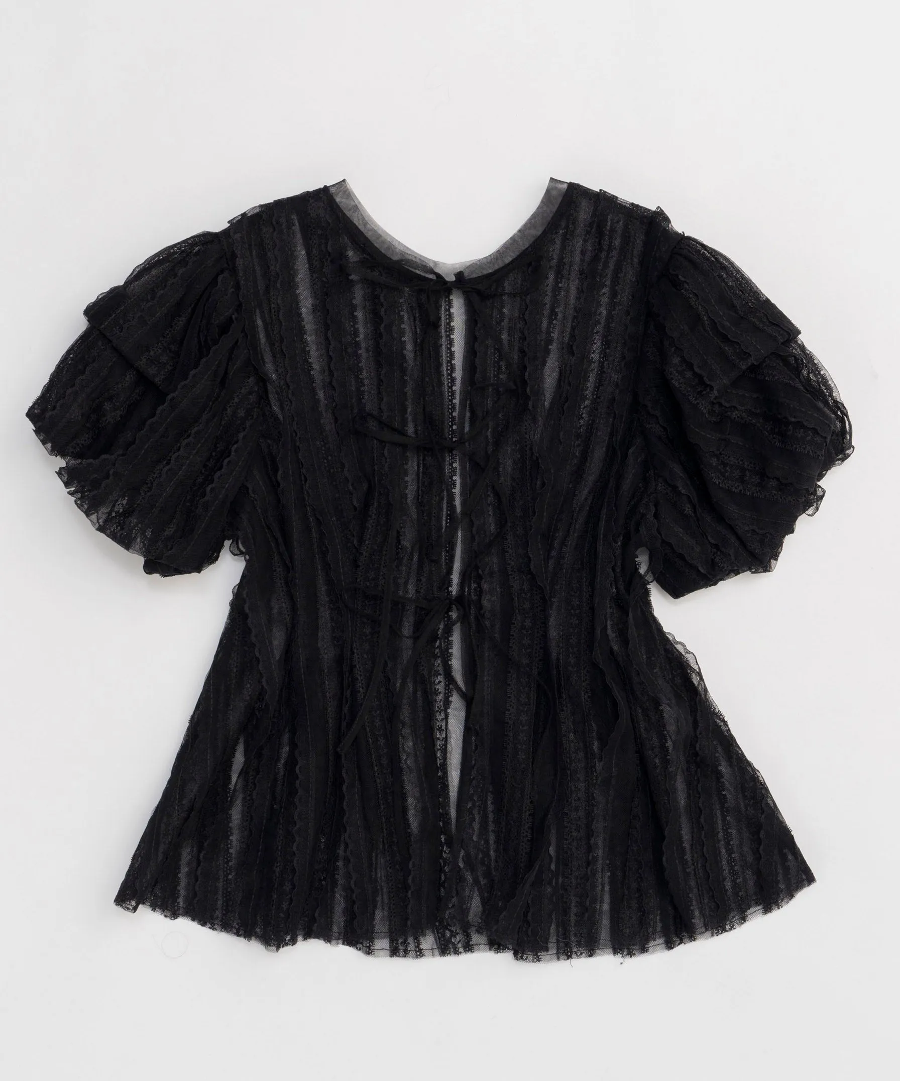 Lace Peplum 2way Tops