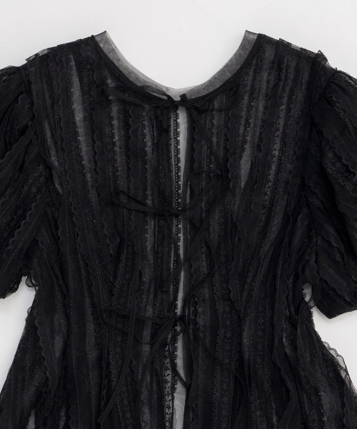 Lace Peplum 2way Tops