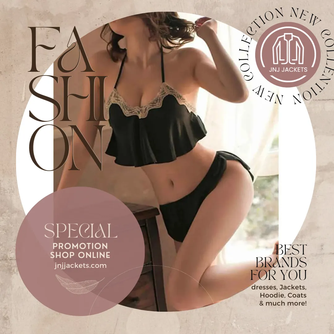 Lace Up V-neck Sexy Lingerie Set
