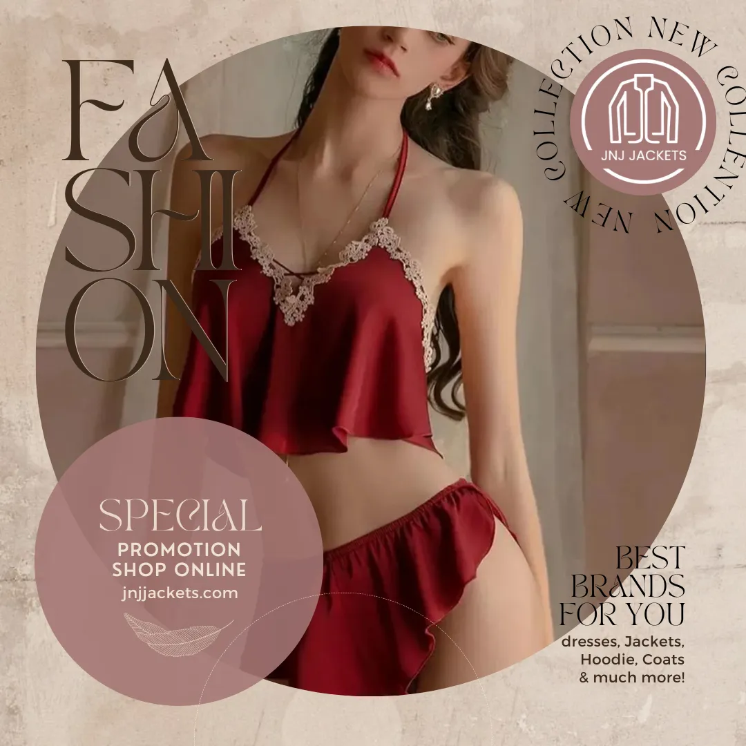 Lace Up V-neck Sexy Lingerie Set