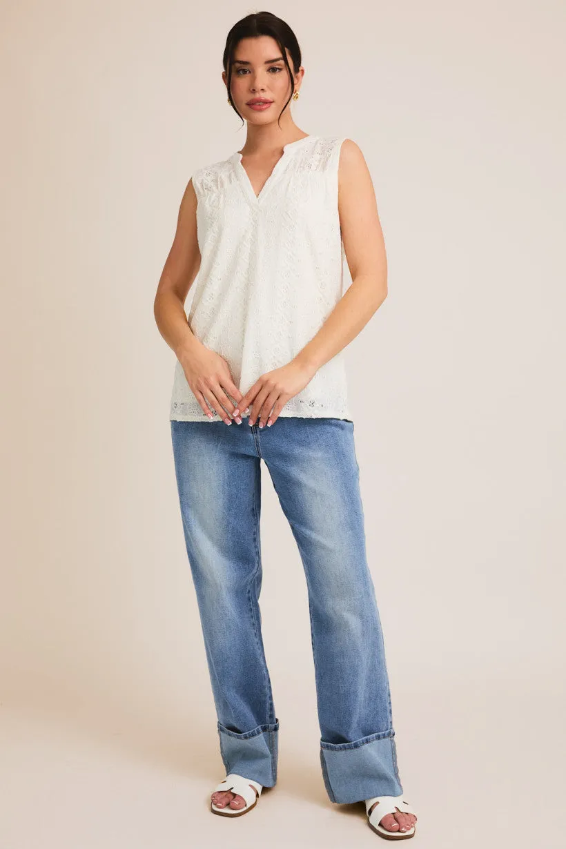 Lace V-Neck Tank