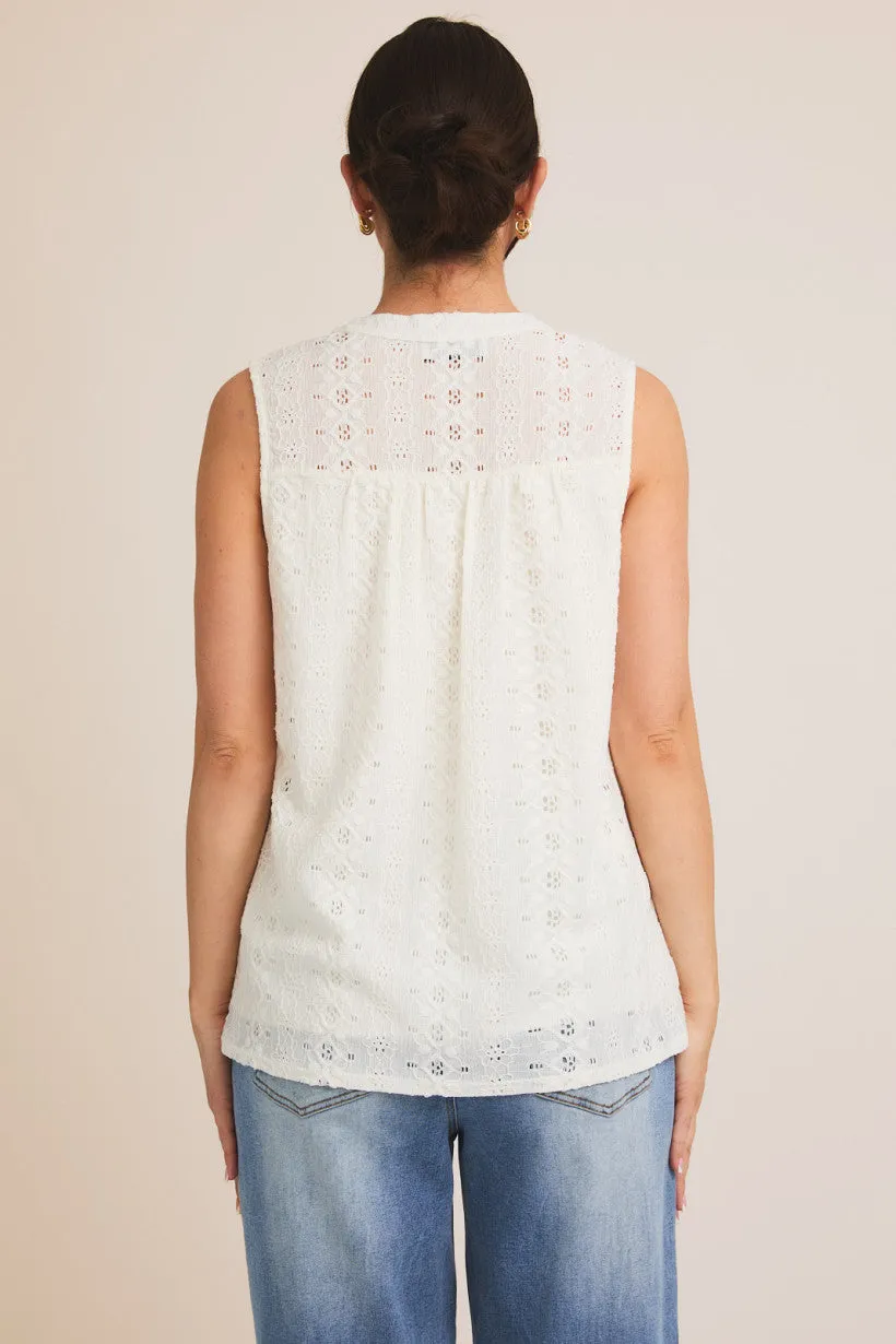 Lace V-Neck Tank