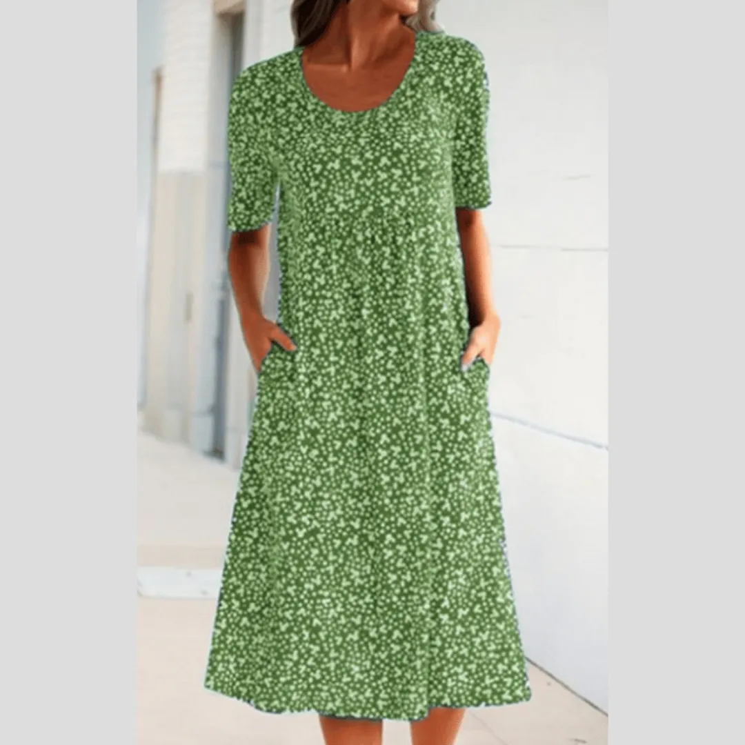 LEVILYNN - CHIC MIDI FLORAL DRESS