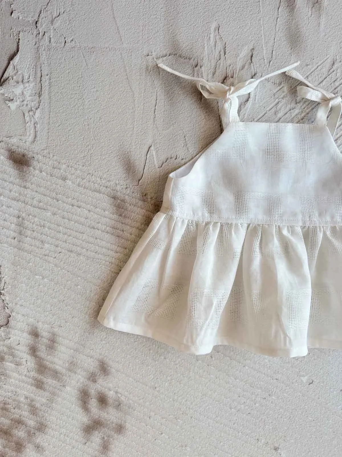 Linen Peplum Tie Up Singlet | Handmade