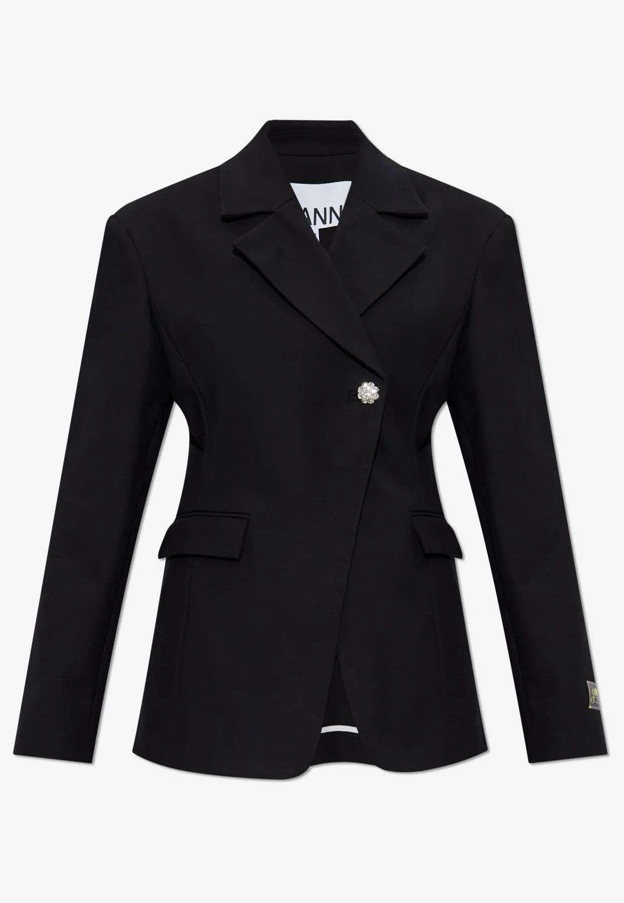 Logo Patch Double-Breasted Blazer