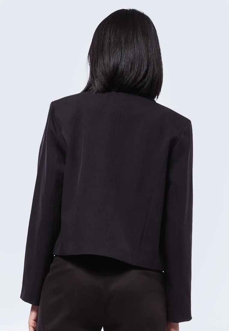Long Sleeve Blazer with Lapel