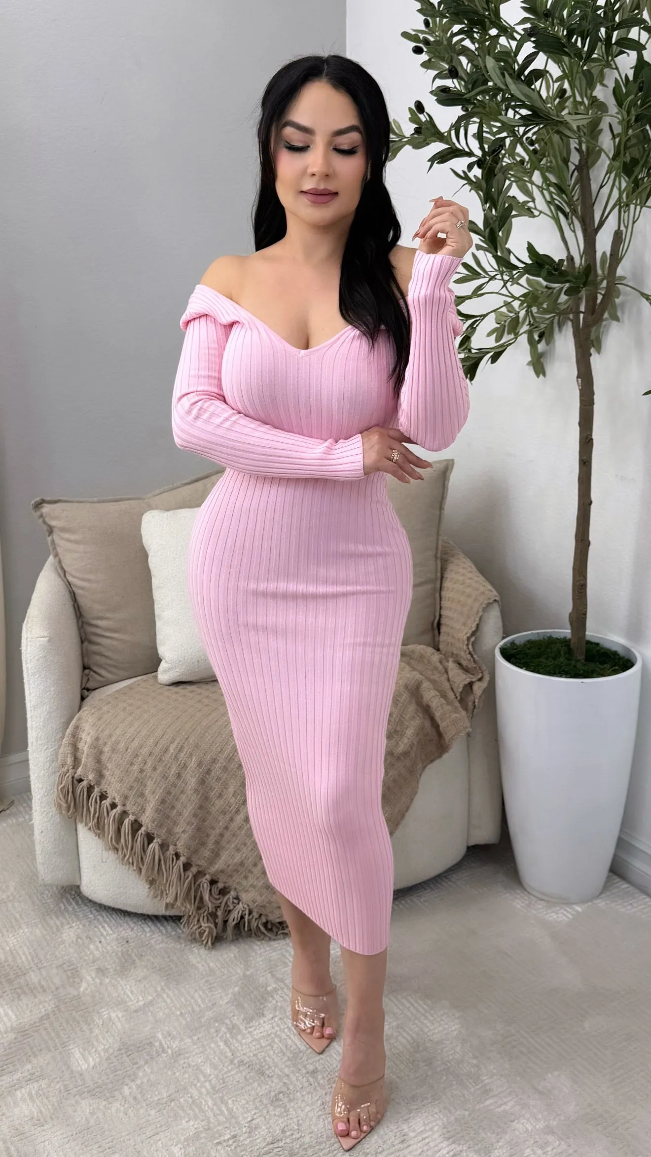 LOVE AT FIRST SIGHT BLUSH DRESS