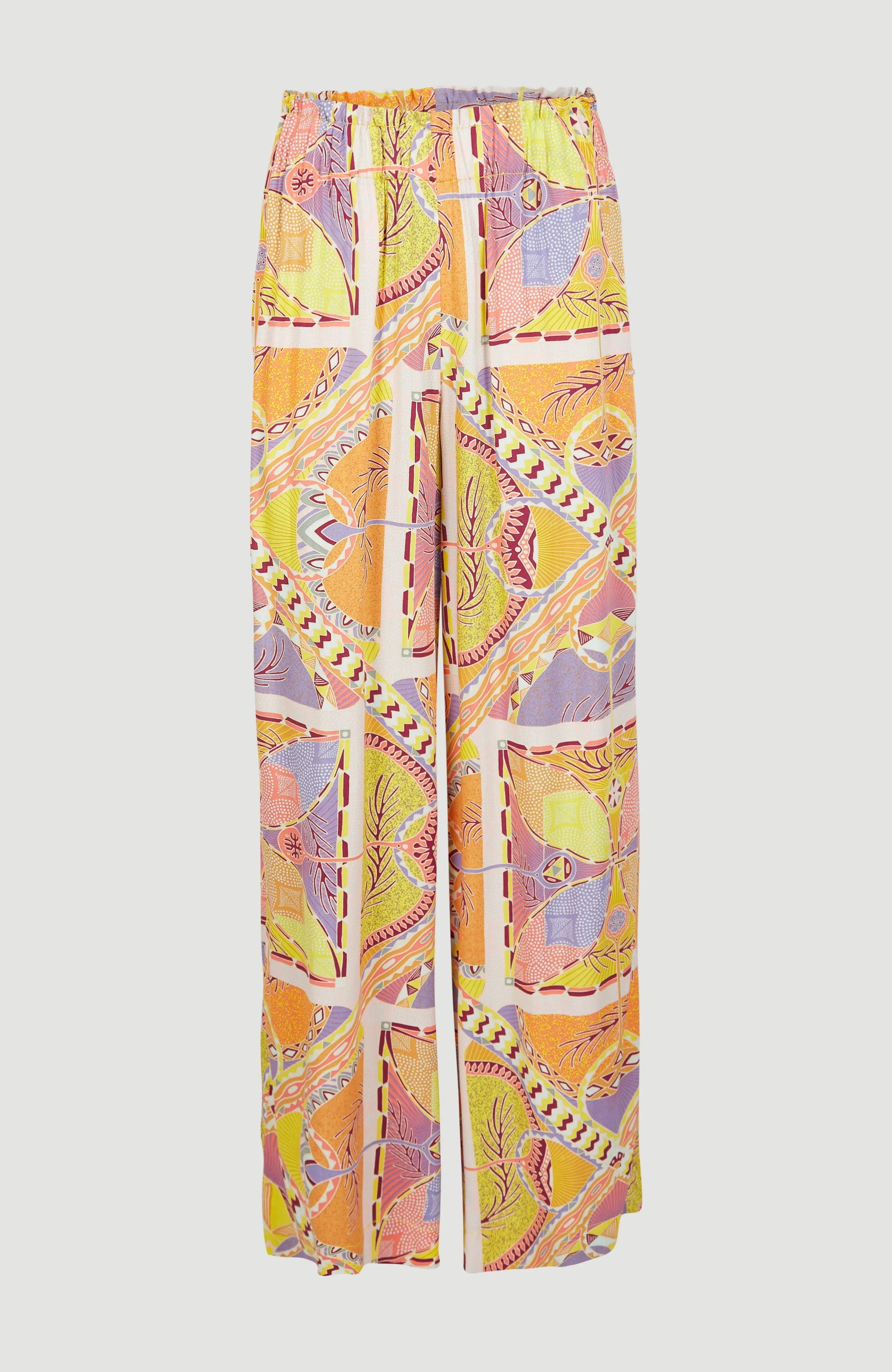Malia Strandhose | Yellow Scarf Print