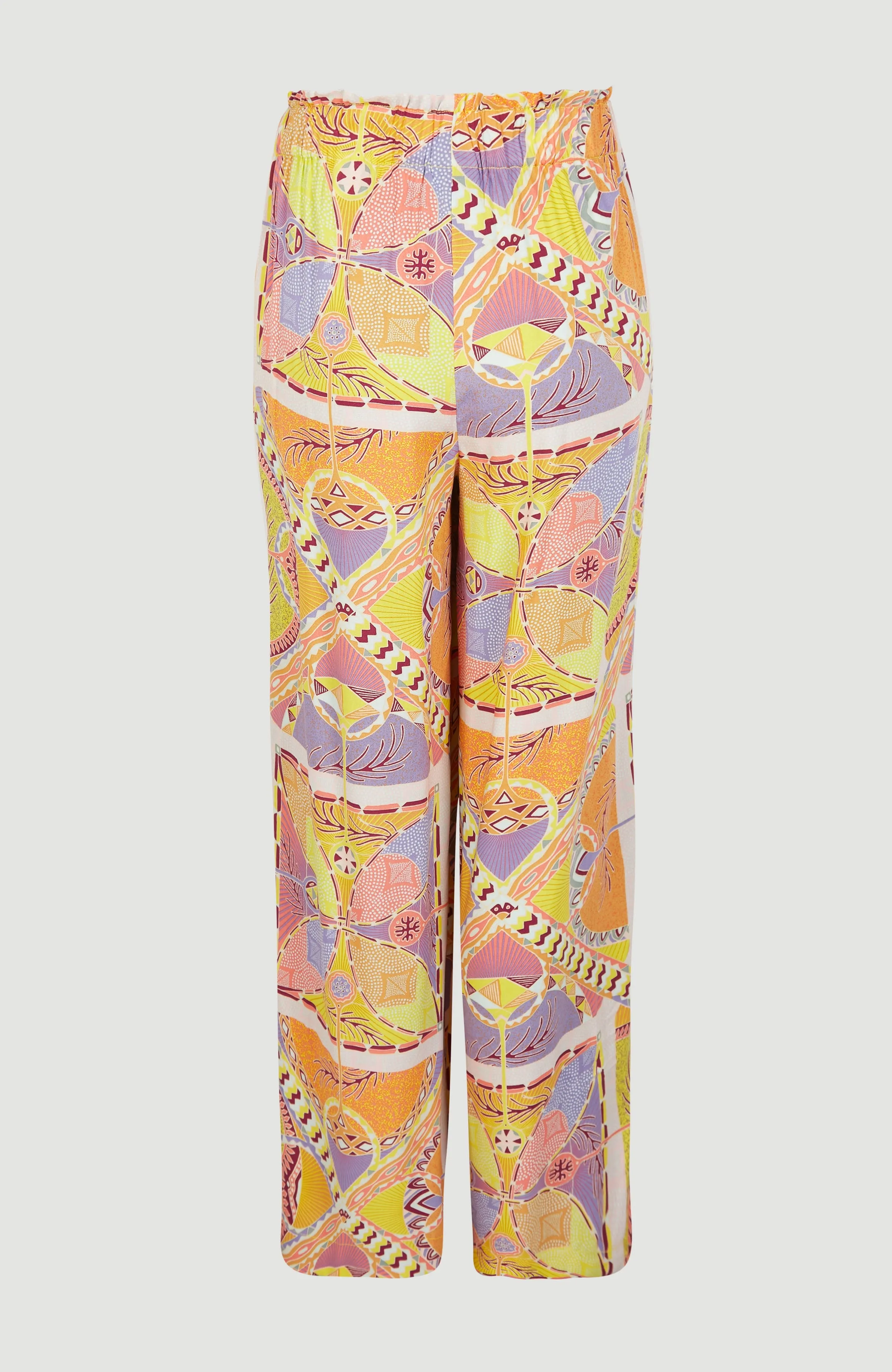 Malia Strandhose | Yellow Scarf Print