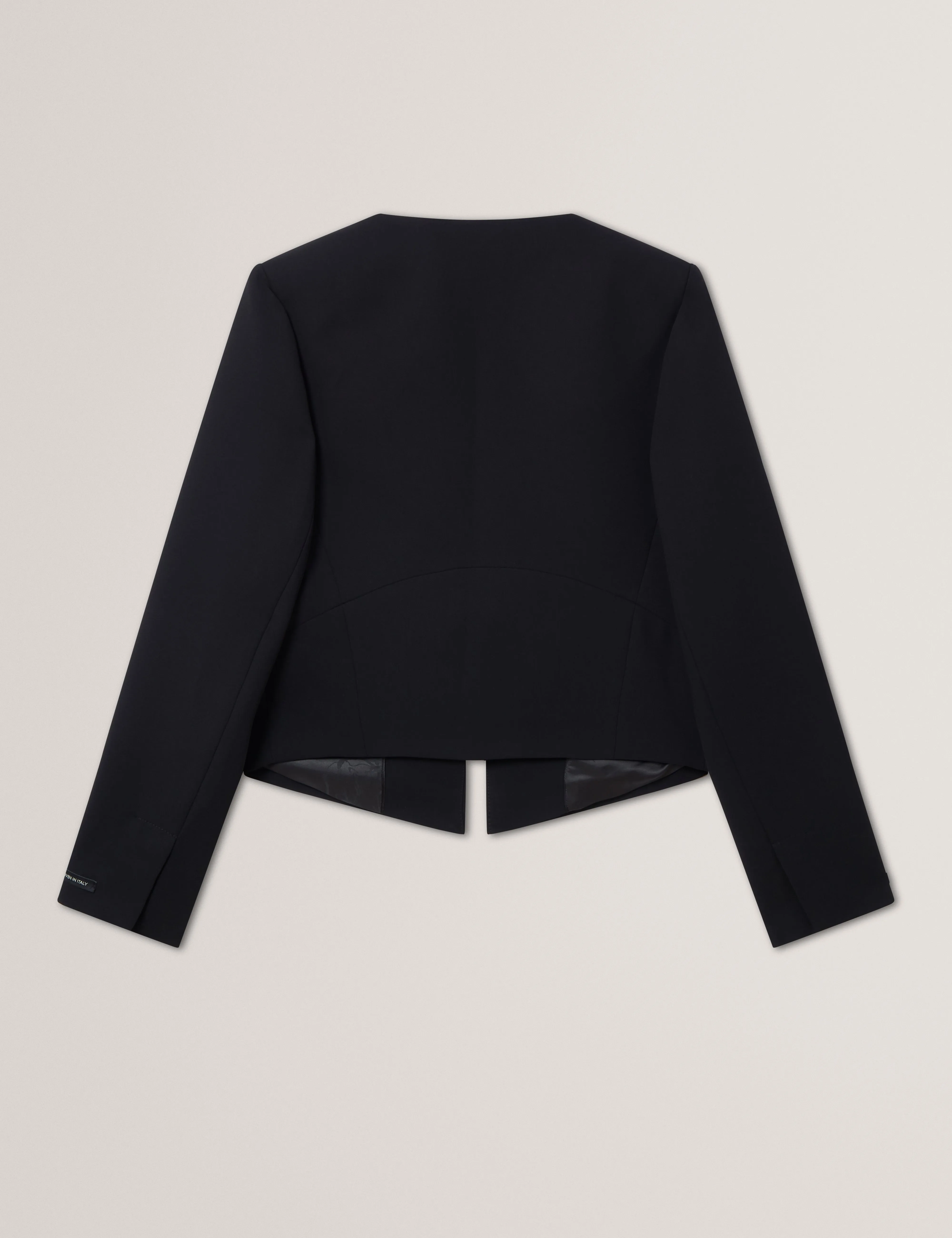 Manabjl Cropped Tailored Jacket Black