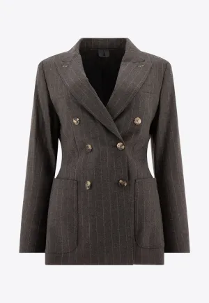 Maracas Pinstriped Blazer