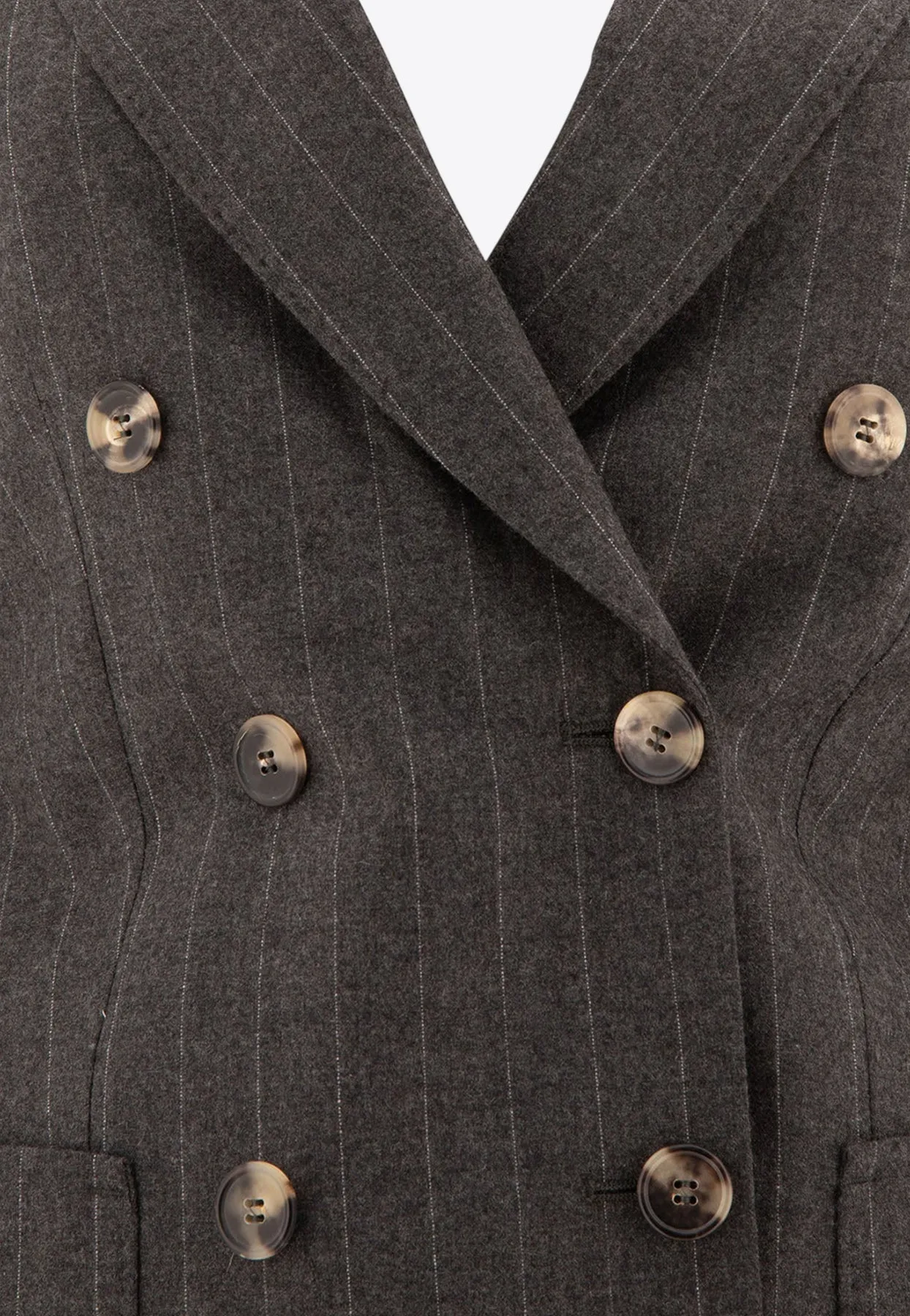 Maracas Pinstriped Blazer