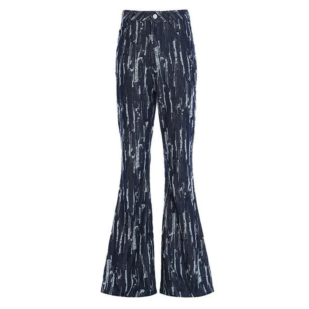 MARIGOLDSHADOWS - Original Takarra High Waist Denim Pants - Deep Blue