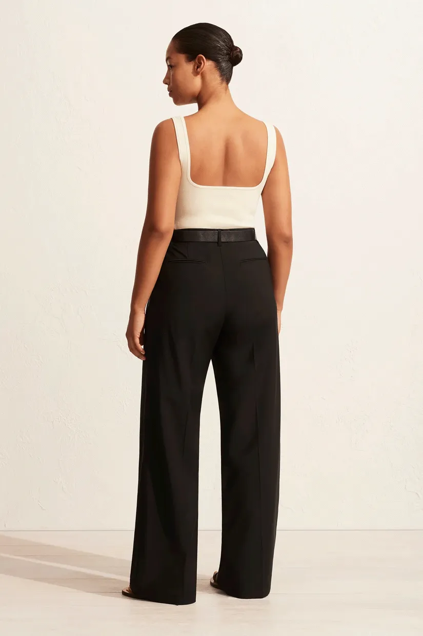 Matteau Relaxed Tailored Trouser - Black