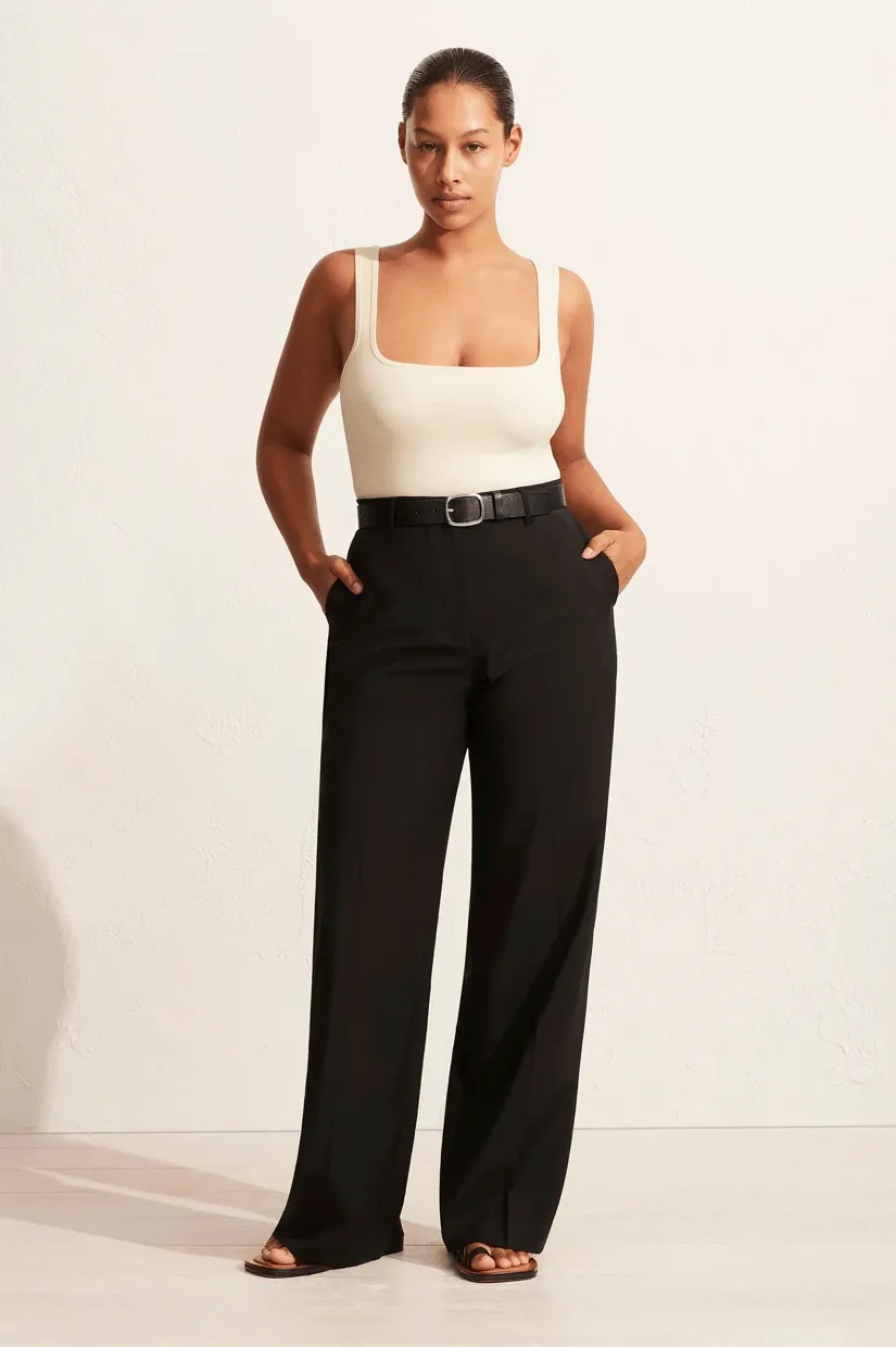Matteau Relaxed Tailored Trouser - Black