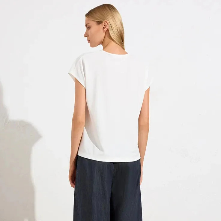 Mela Purdie V Shell Powder Knit Top