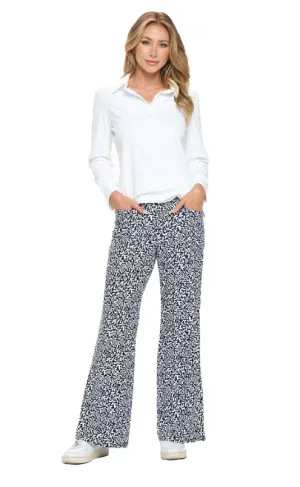 Mercedes Wide Leg Pants - Navy