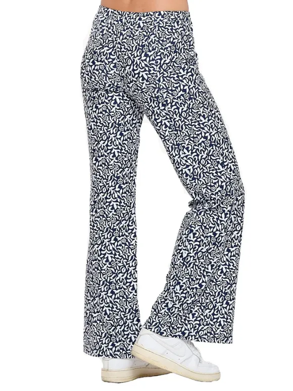 Mercedes Wide Leg Pants - Navy