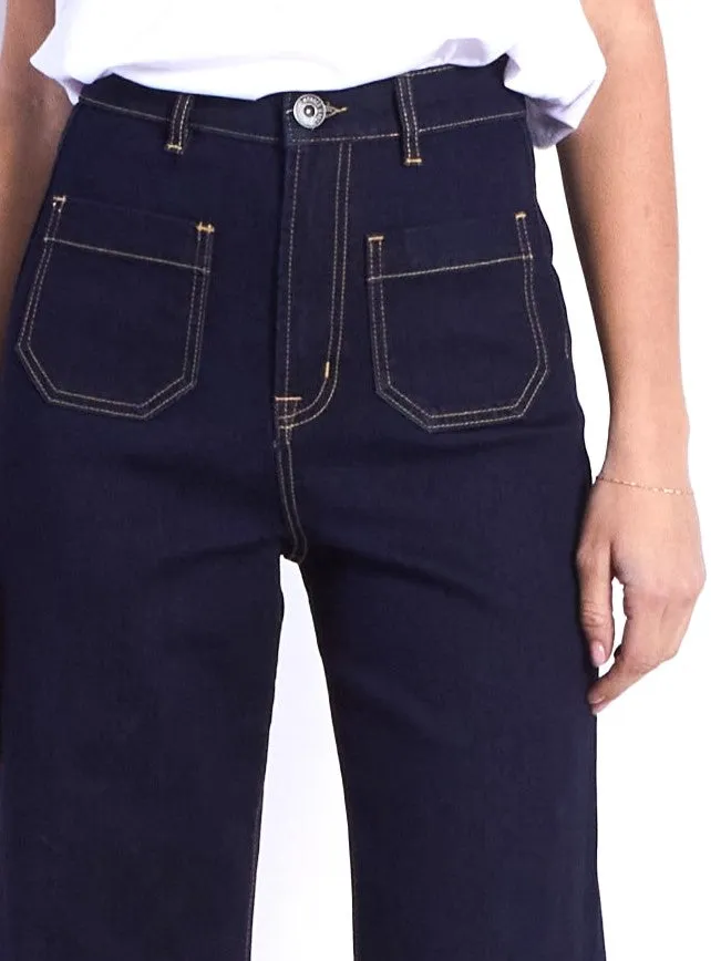 Milan Wide Leg Jeans - Ink
