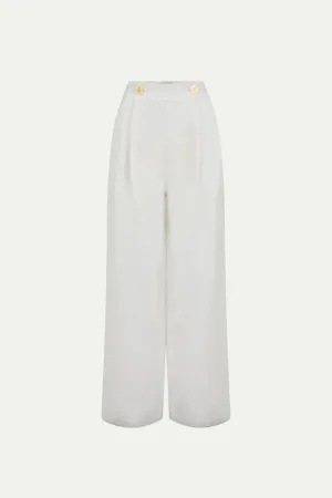 Minuf Linen Pants White
