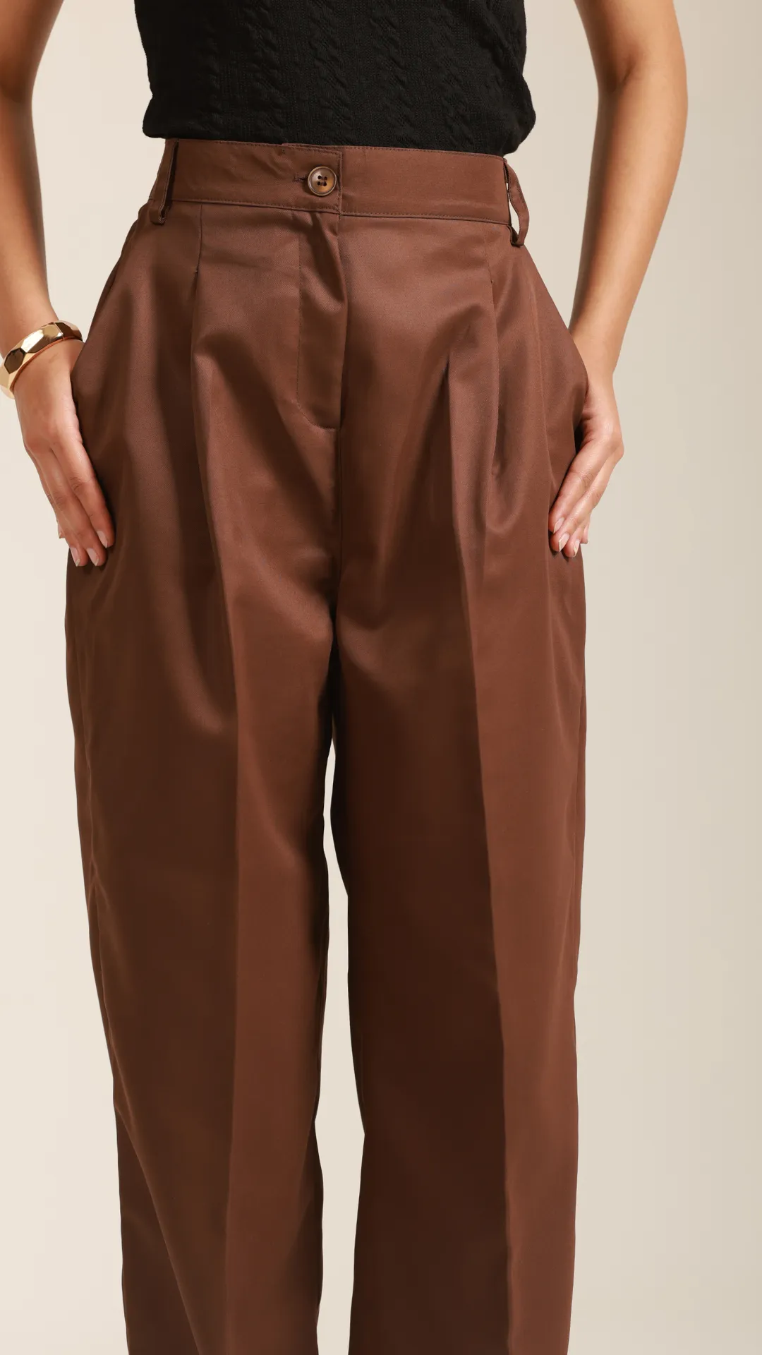 Mocha Mousse Tailored Pants