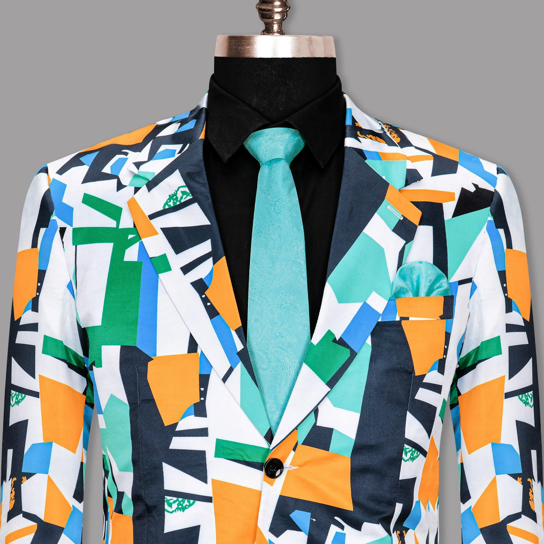 Multicolor Crystal art Print Super Soft Premium Designer Blazer