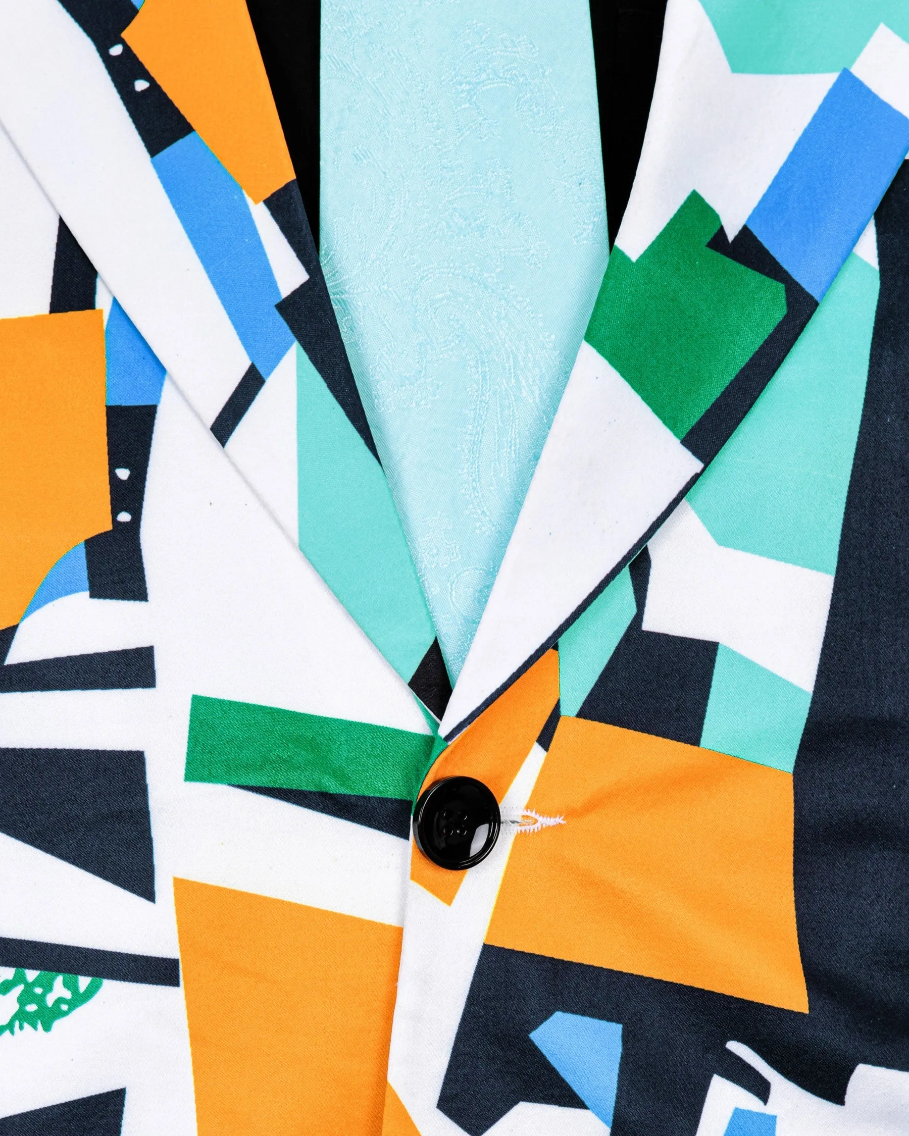 Multicolor Crystal art Print Super Soft Premium Designer Blazer