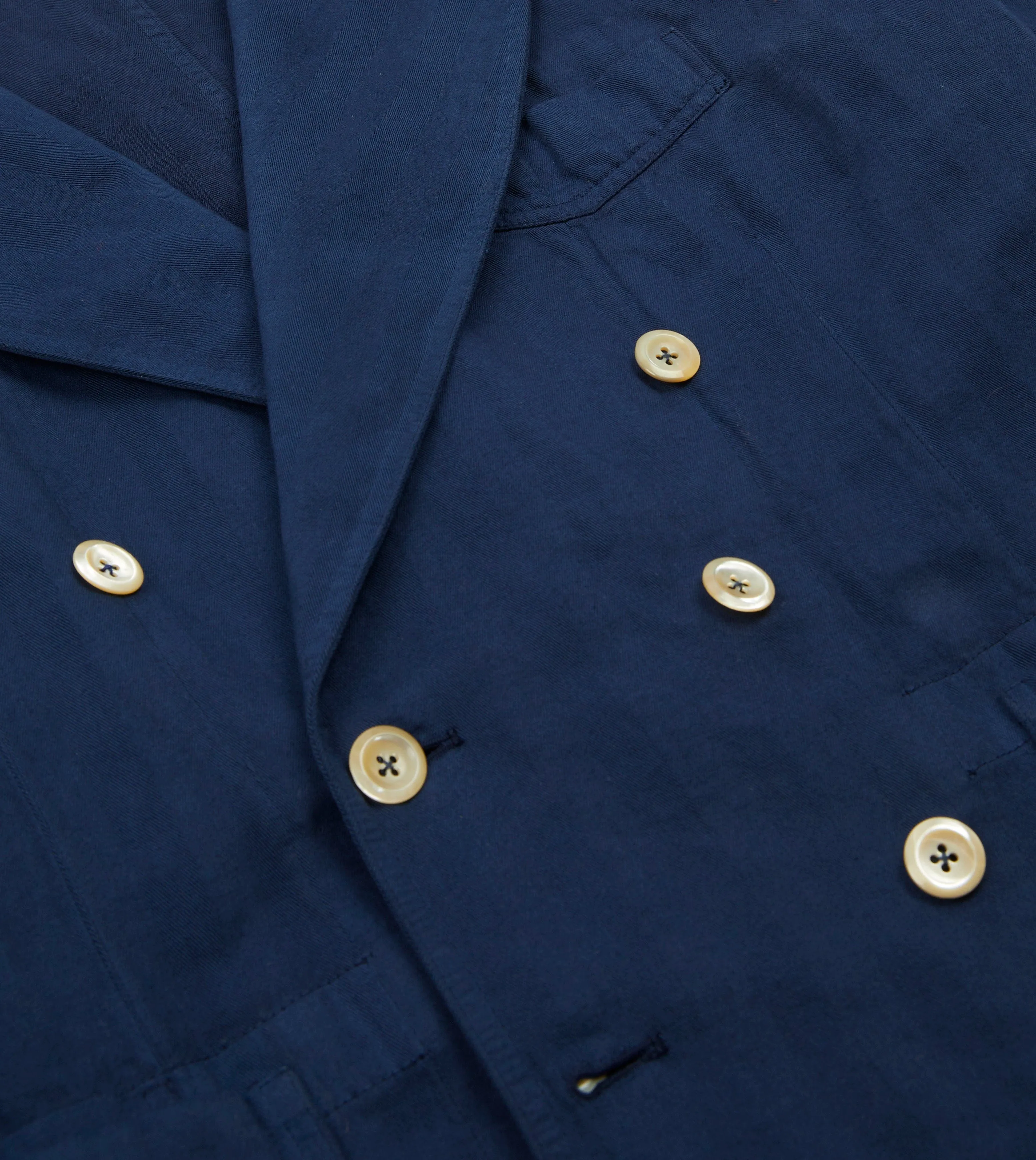 Navy Cotton Linen Herringbone Games Blazer Mk. III