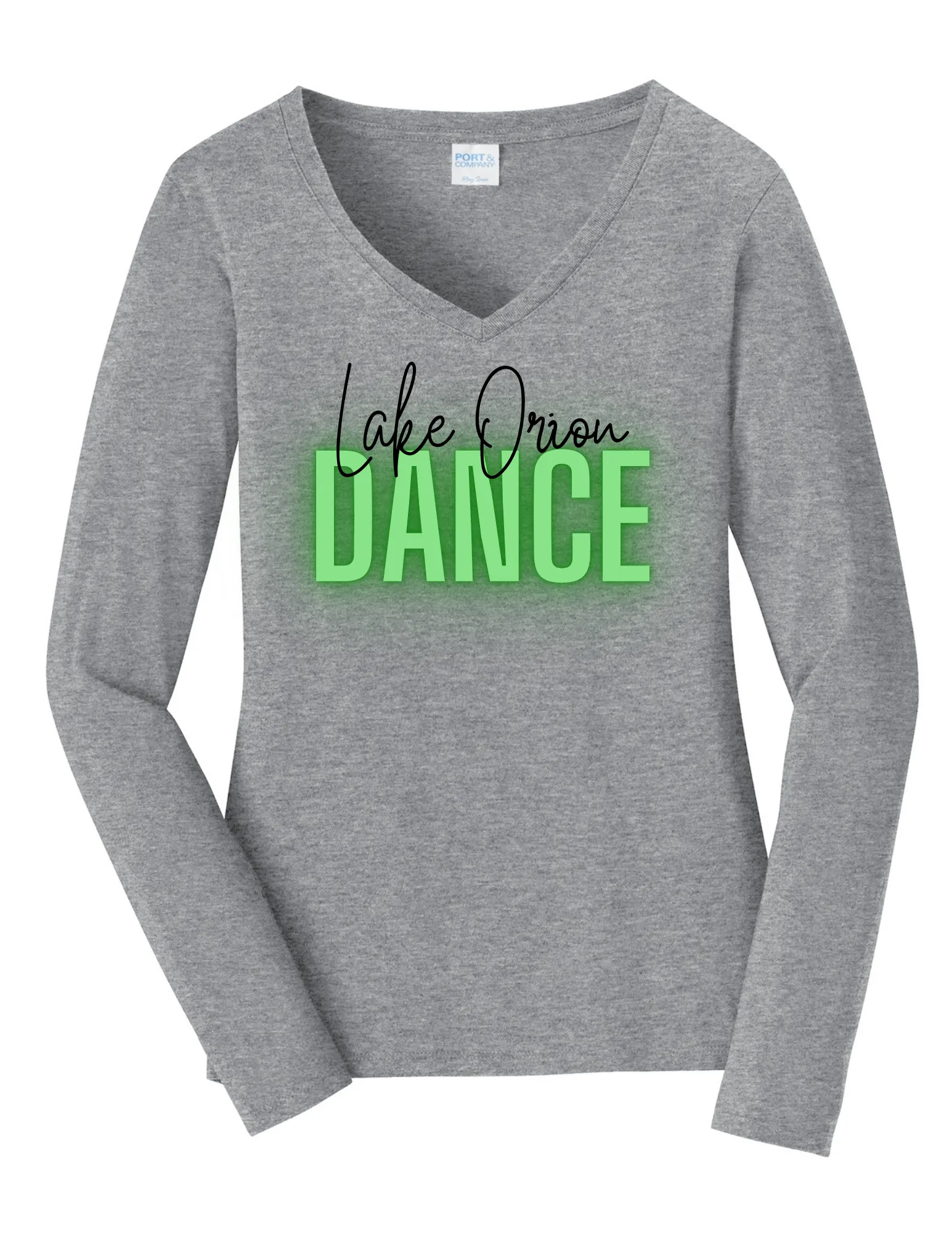 Neon LO Dance Ladies Long Seeve Fan Favorite V-Neck T