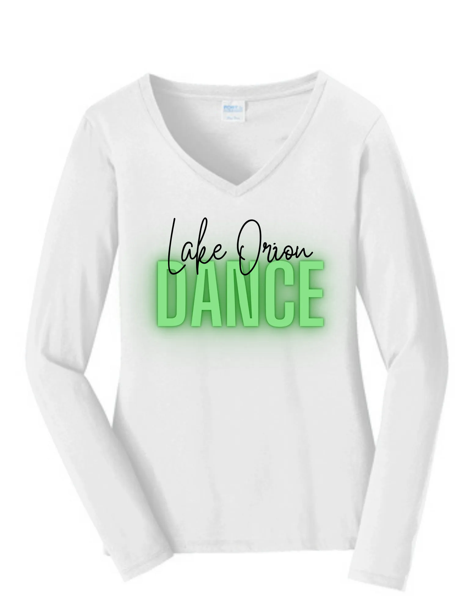 Neon LO Dance Ladies Long Seeve Fan Favorite V-Neck T
